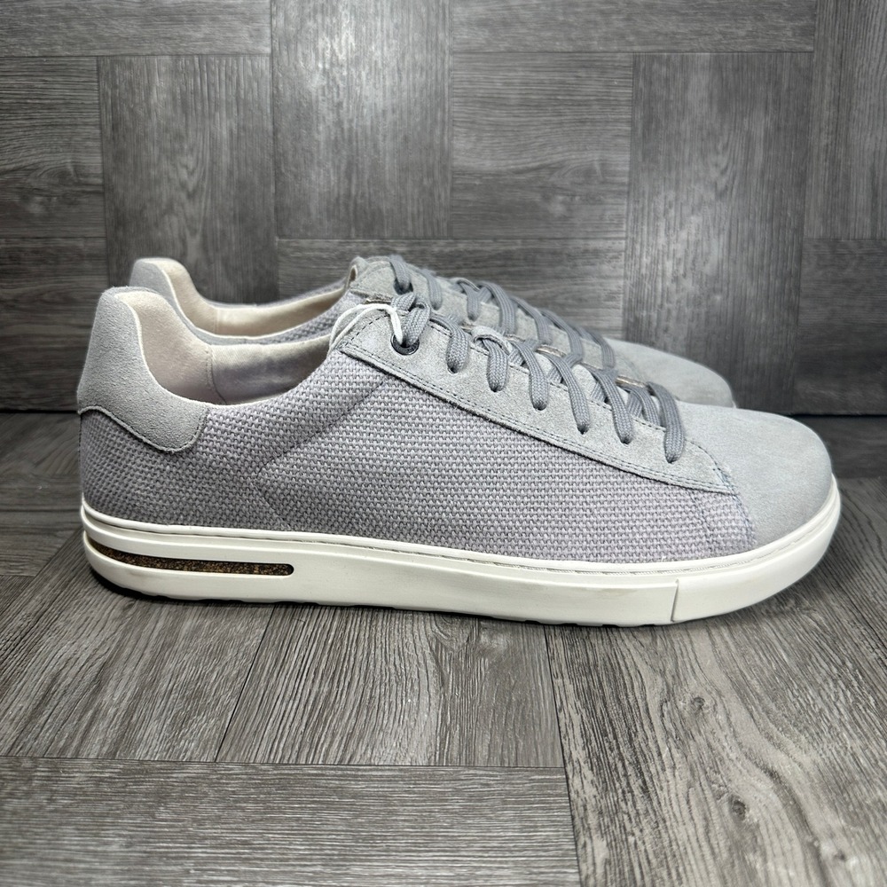Birkenstock Bend Low Sneaker Men 12 Grey Suede Textile Casual 1023447 NEW